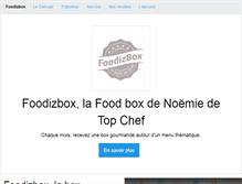 Tablet Screenshot of foodizbox.com